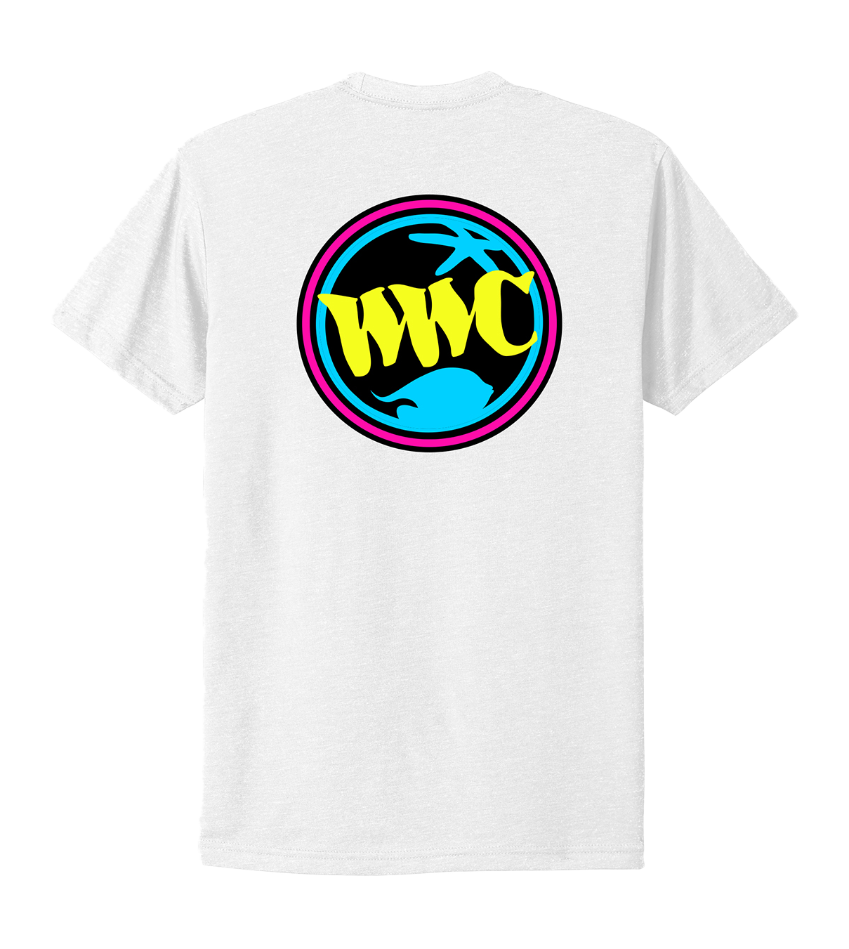 UV Ink WWC Neon Triple Patch T-Shirt - White