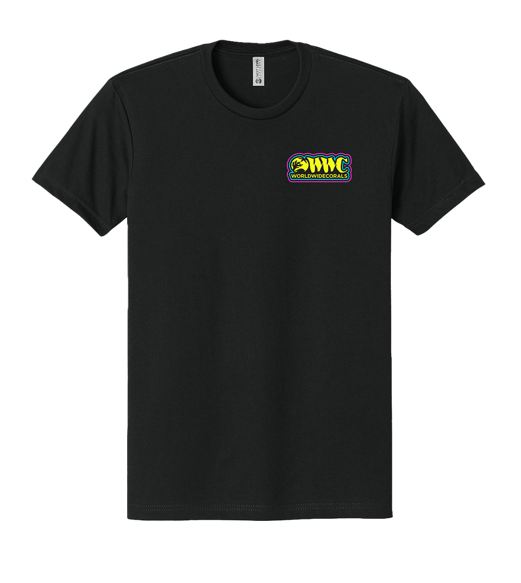 UV Ink WWC Neon Triple Patch T-Shirt - Black