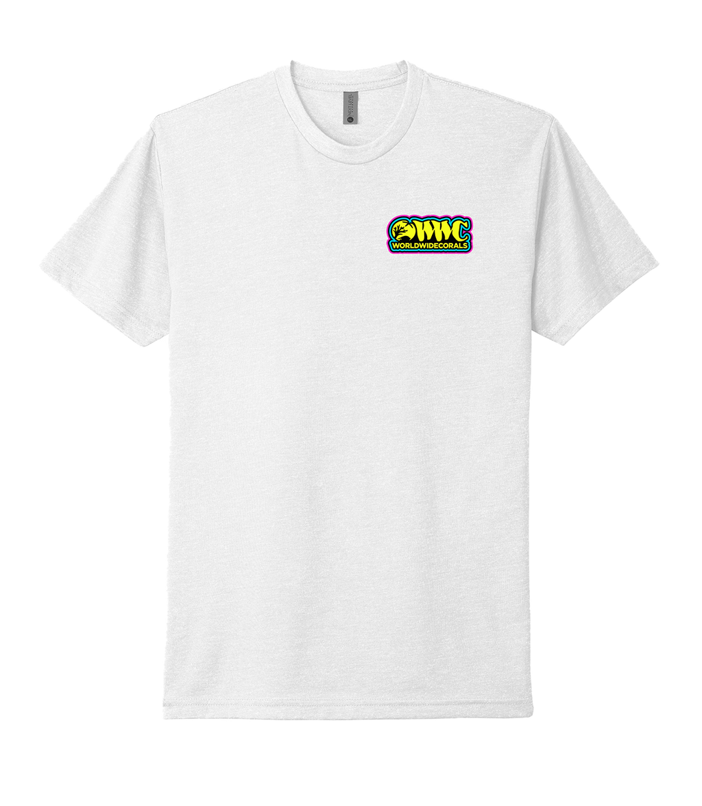 UV Ink WWC Neon Triple Patch T-Shirt - White